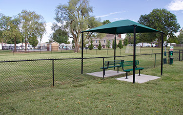 The dog park at Conestoga Estates